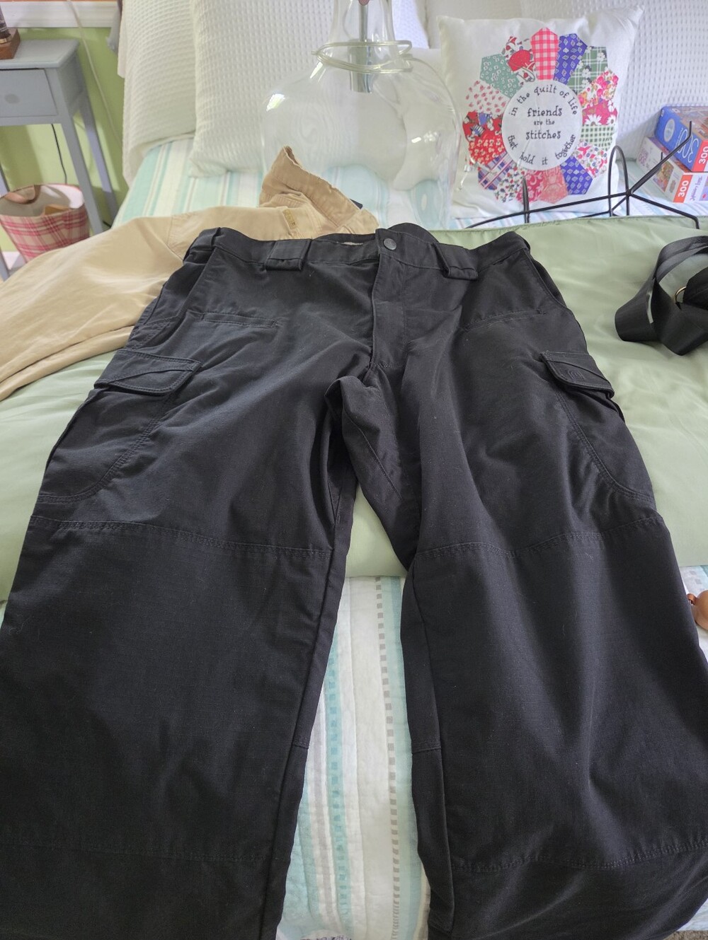 5.11 Tactical Black Cargo Pants with Multiple Utility Pockets